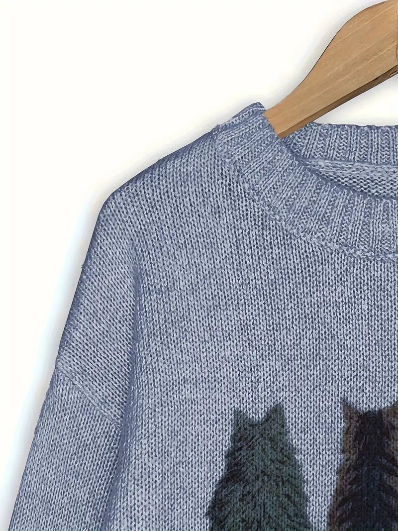 Urvana | Sweter z motywem kota