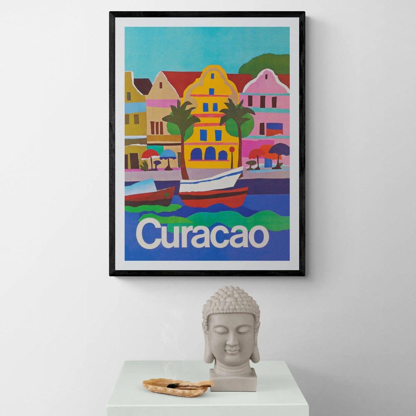 Curacao Vintage Travel Poster