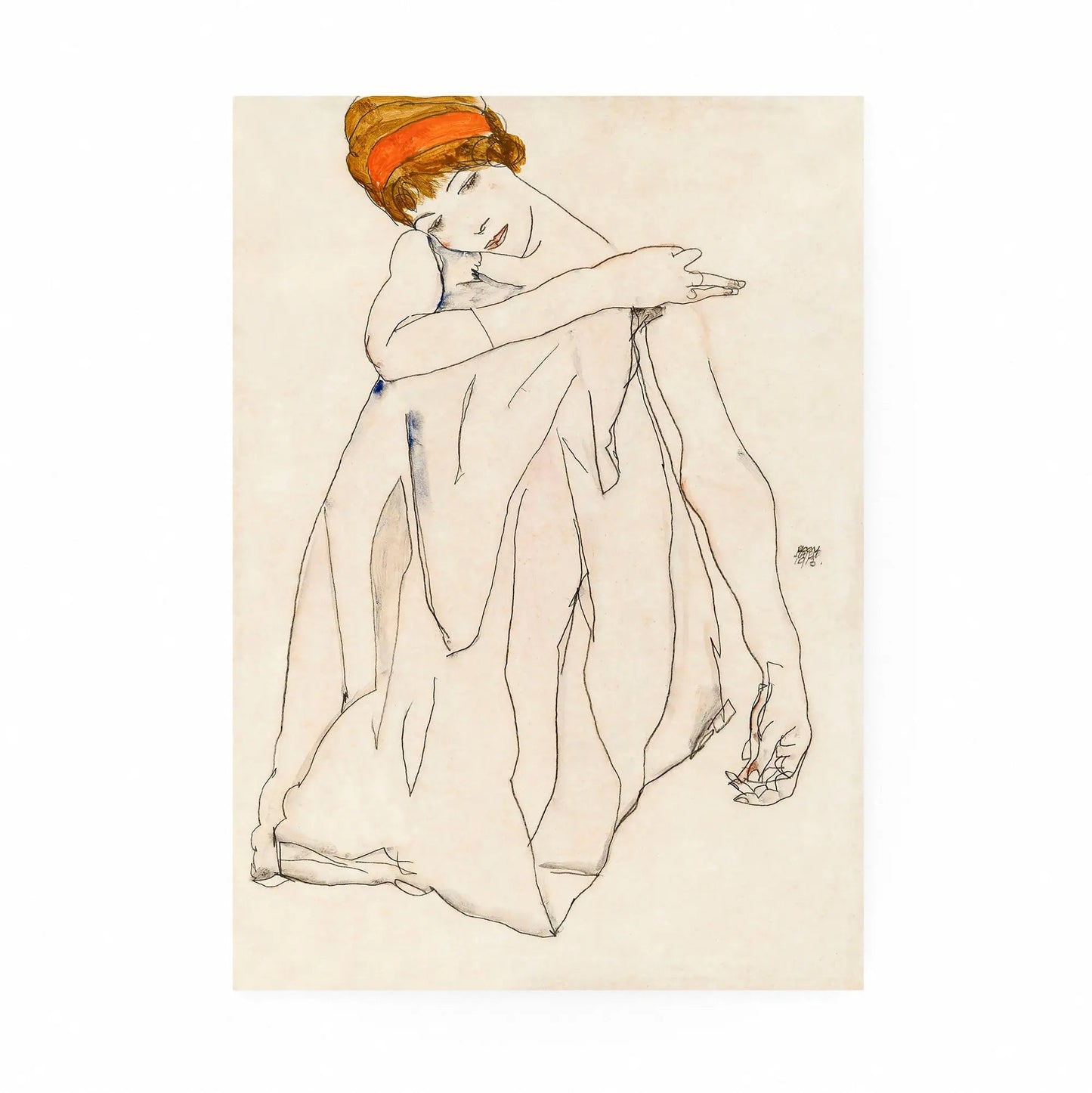 Dancer by Egon Schiele