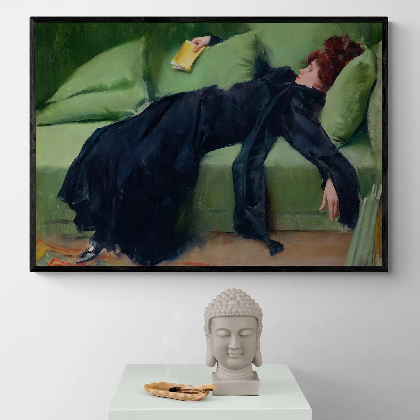 Decadent Young Vrouw Vintage Art Print