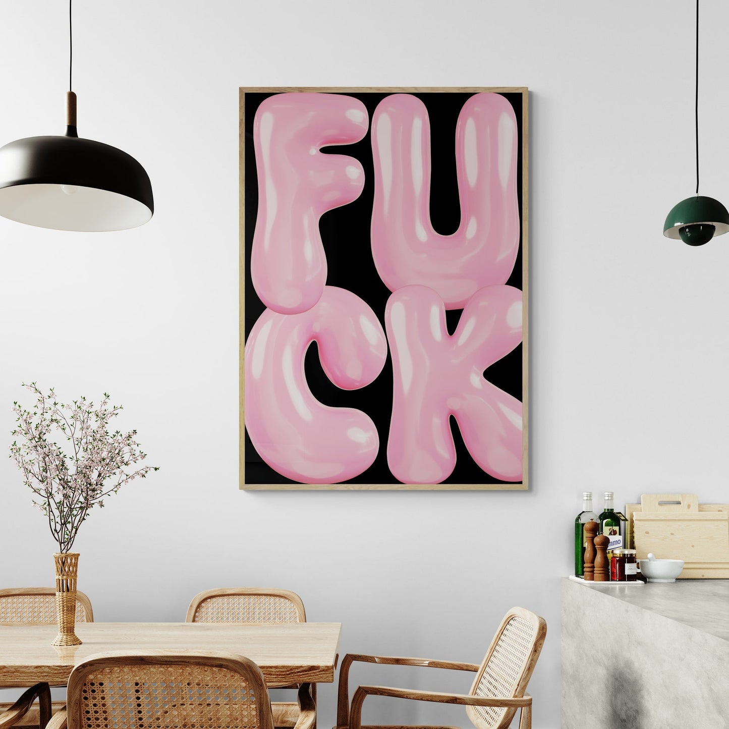 F U C K Art Print by Salty Biche