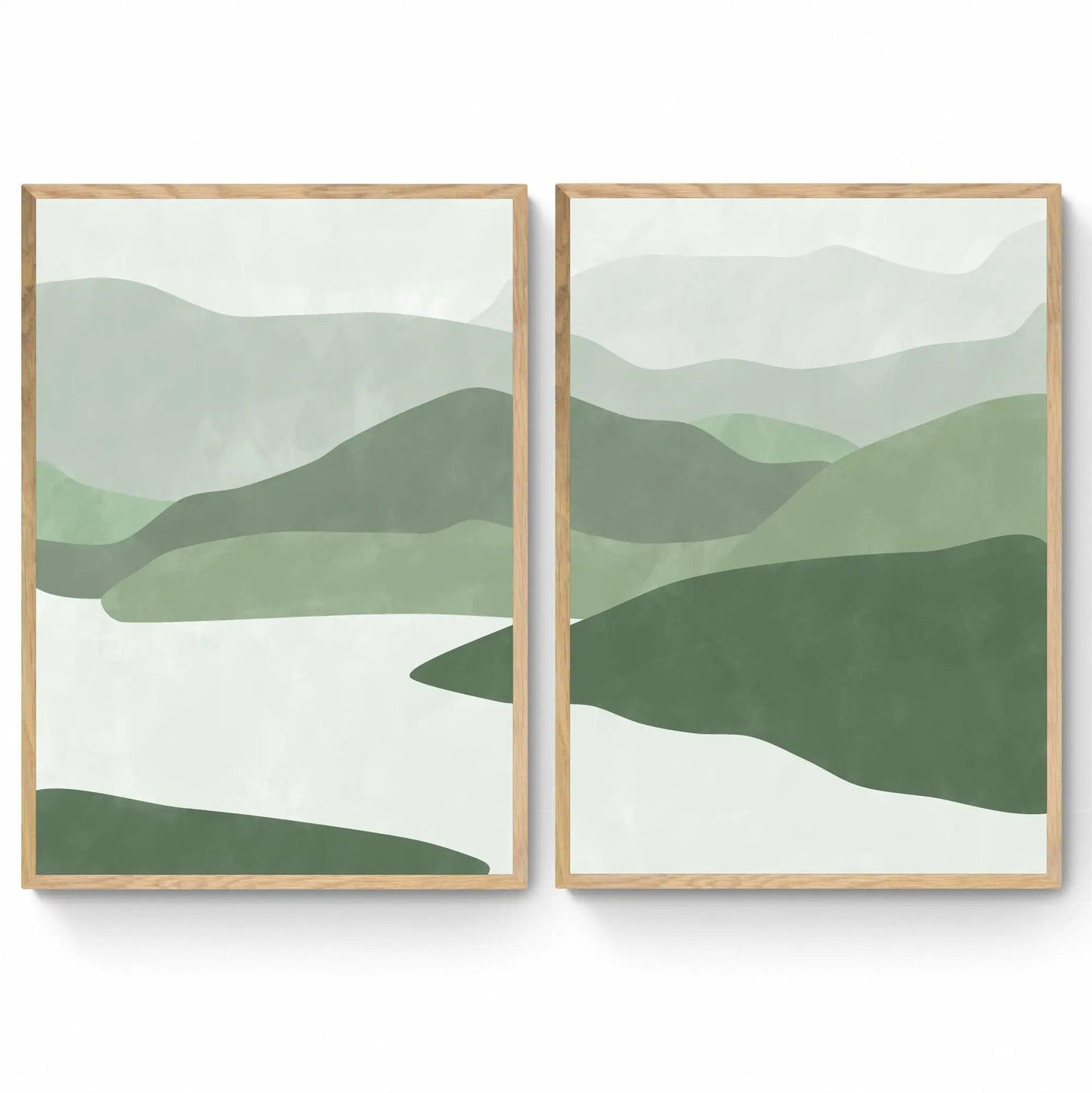 Green Abstract Set by Elena Ristova