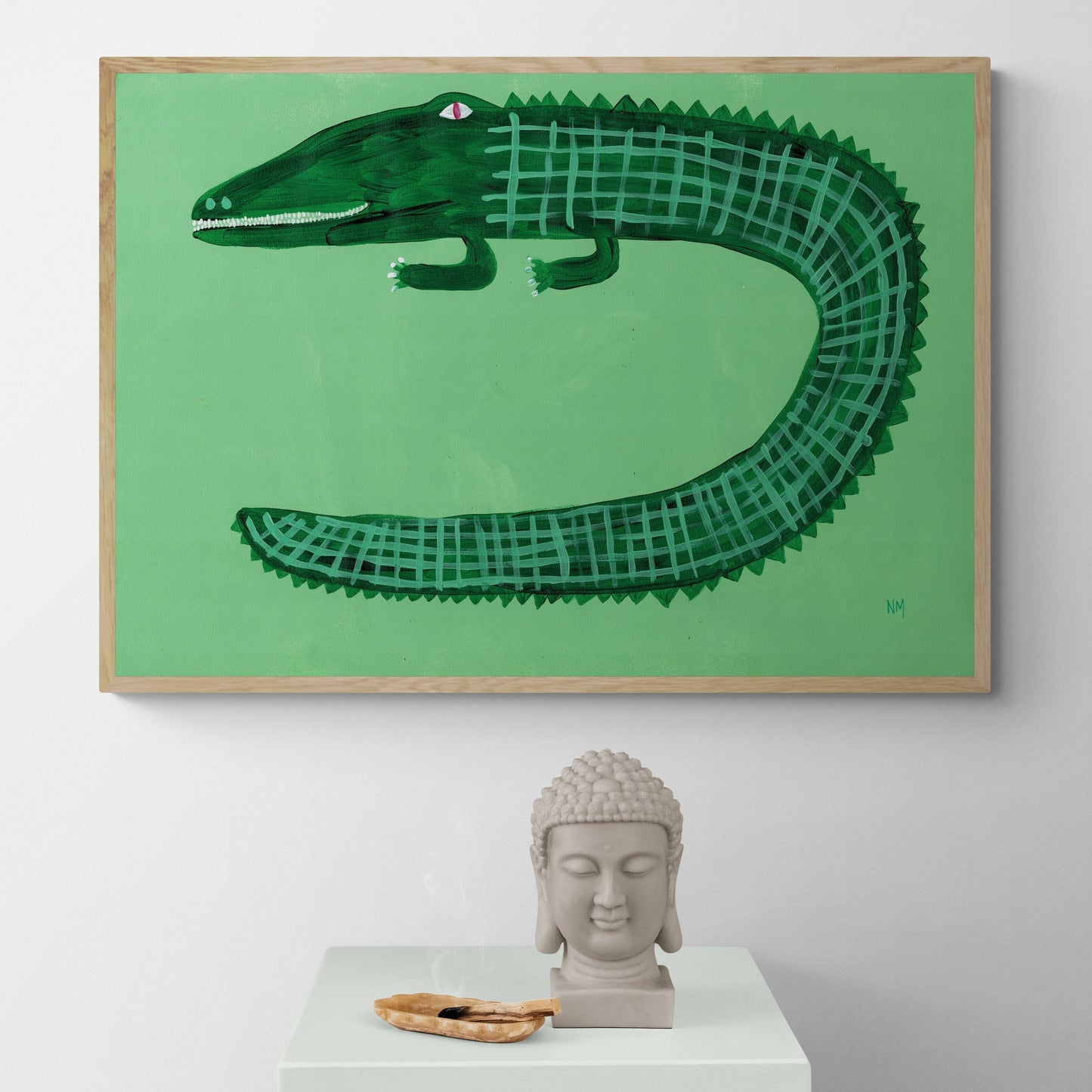 Green Crocodile by Nancy McKie