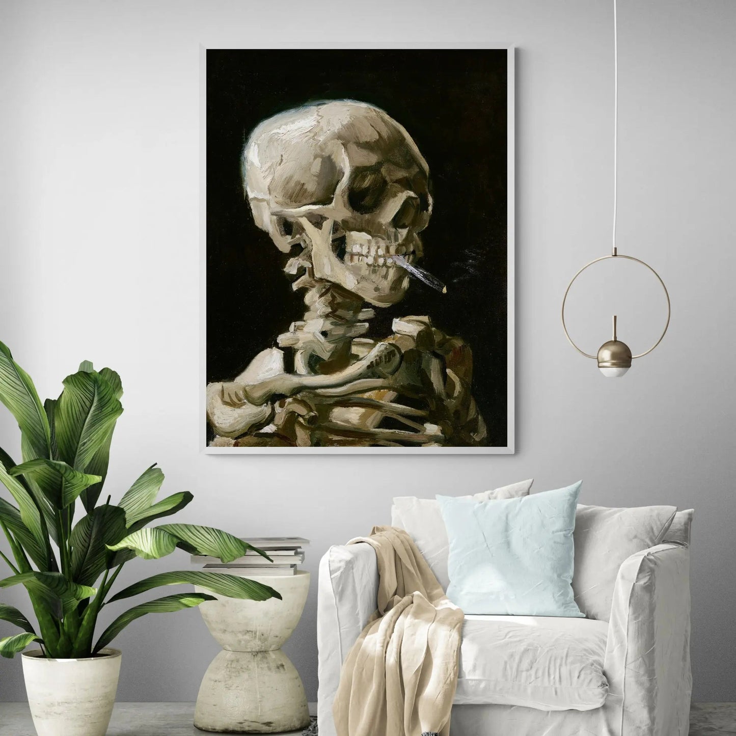 Head Of A Skeleton 1886 by Van Gogh
