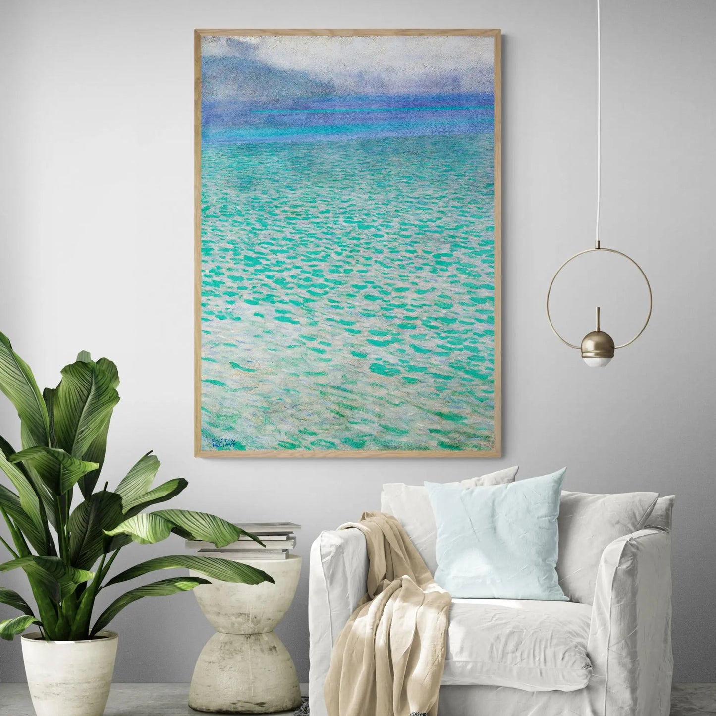 Lake Attersee by Gustav Klimt Art Print