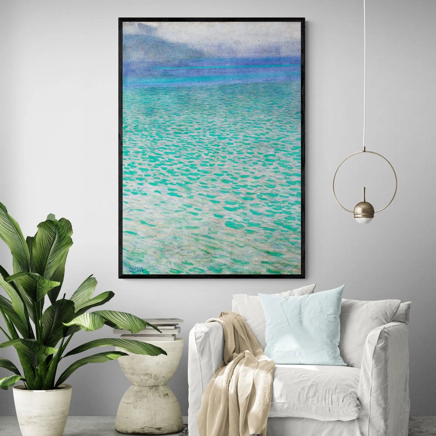 Lake Attersee by Gustav Klimt Art Print
