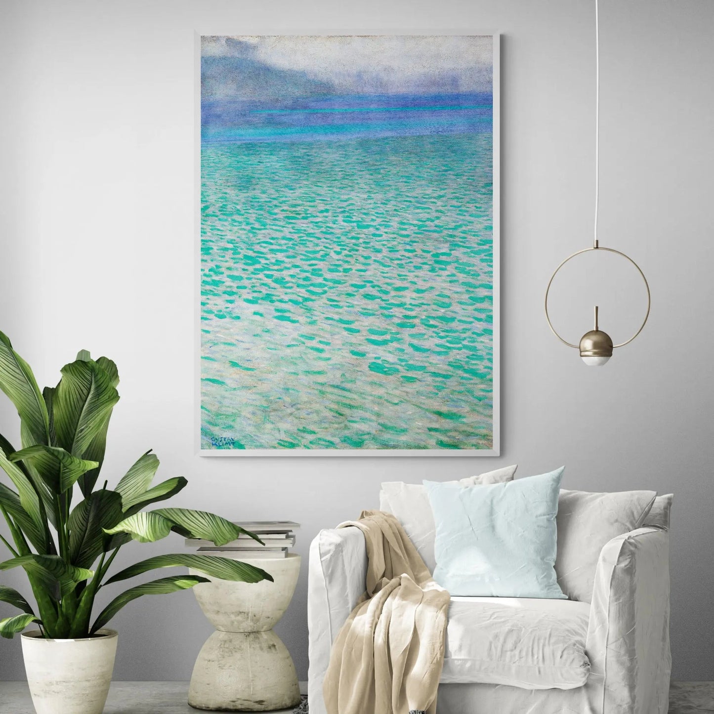 Lake Attersee by Gustav Klimt Art Print