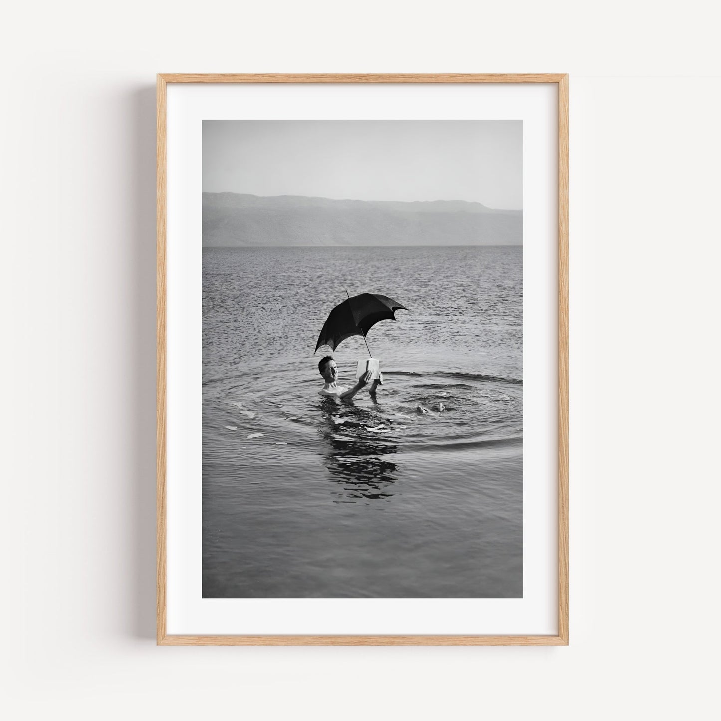Man On Holiday Vintage Art Print 1960s