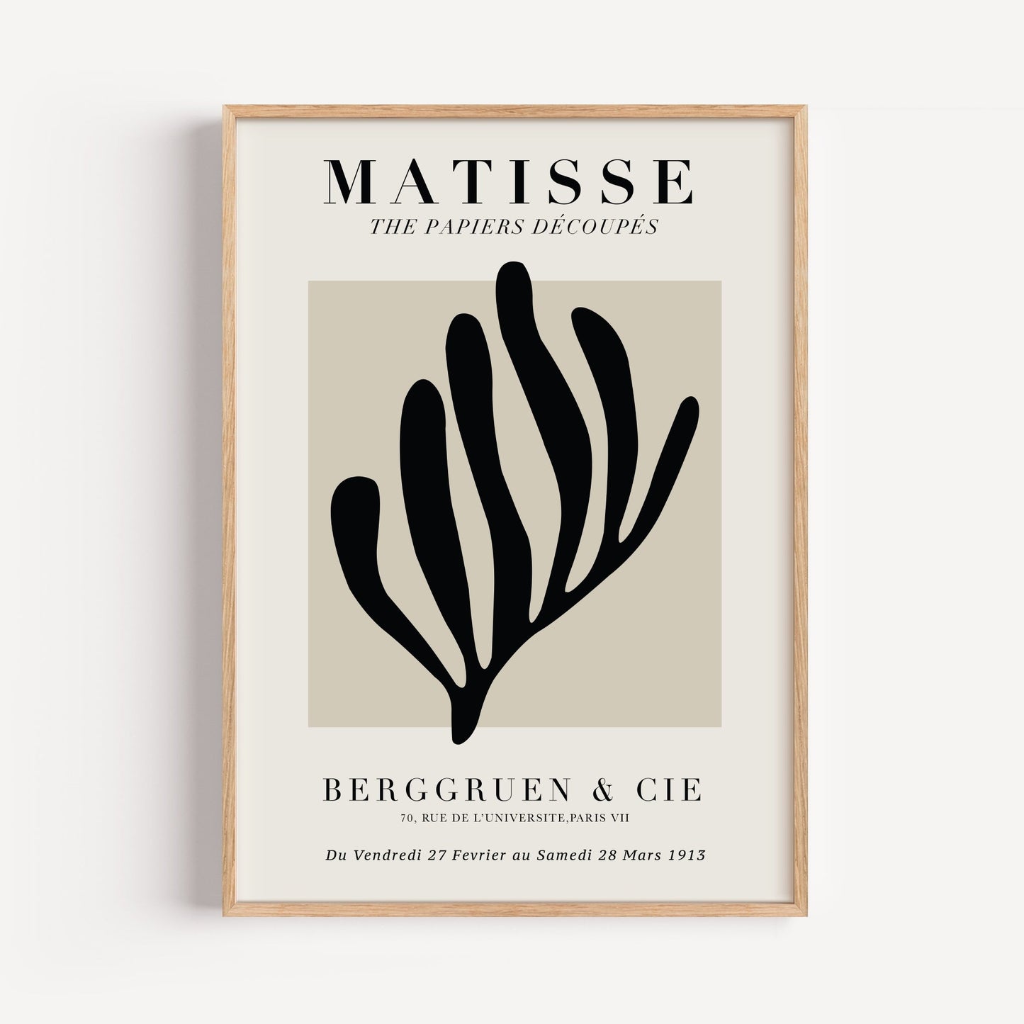 Black Koraal Henri Matisse Art Print