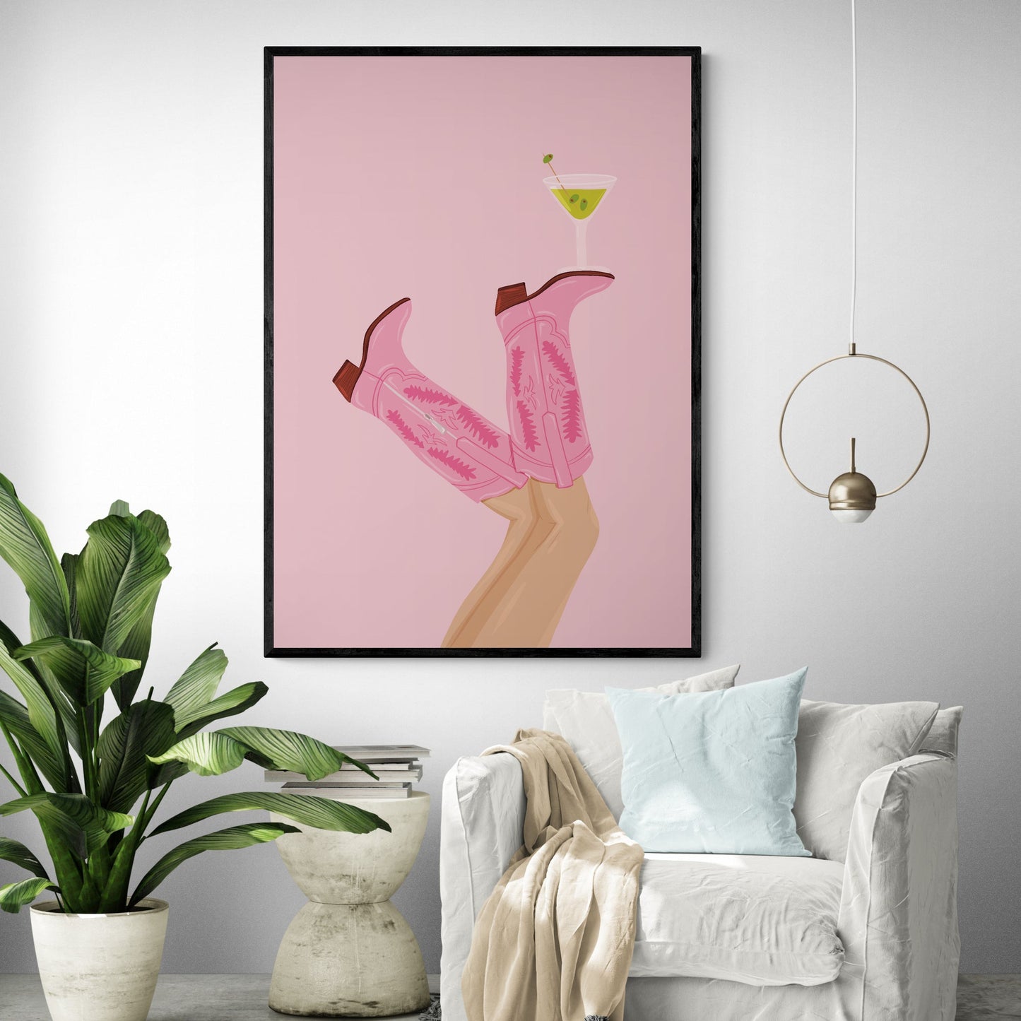 Martini In Texas Art Print