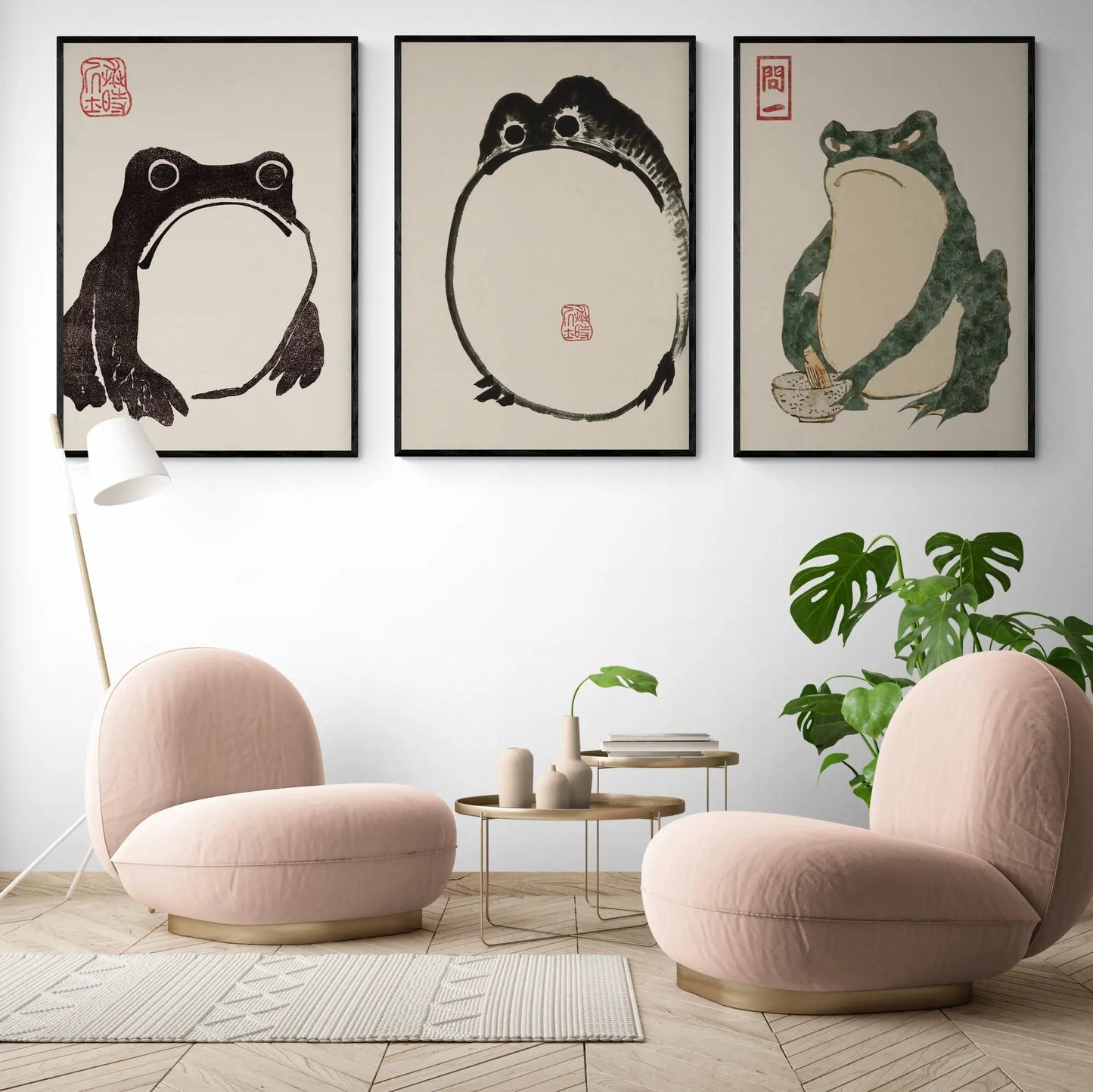 3x Japanese Frog Art Exhibitions