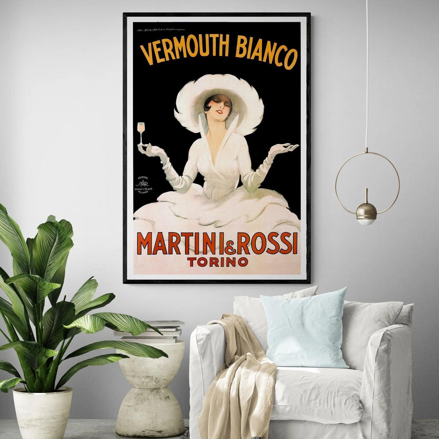 Vermouth Bianco Vintage Print