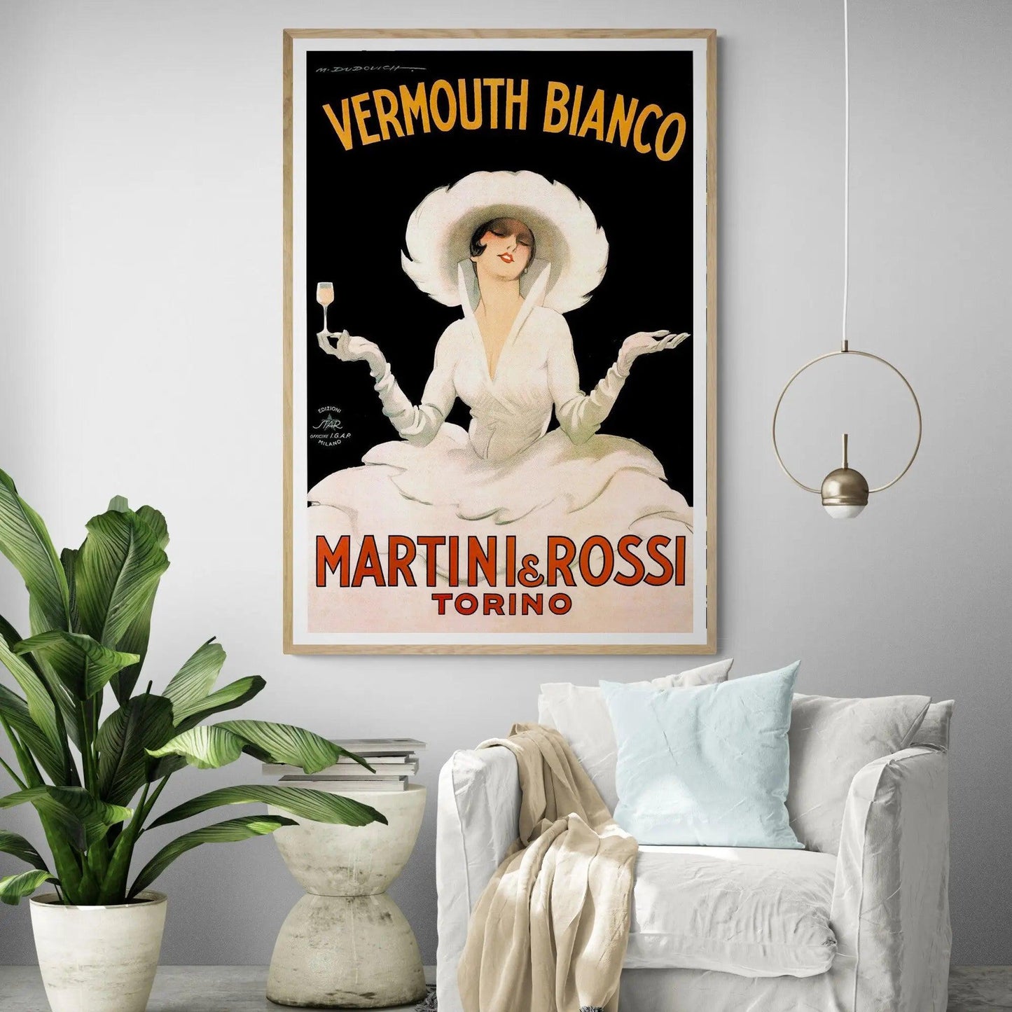 Vermouth Bianco Vintage Print