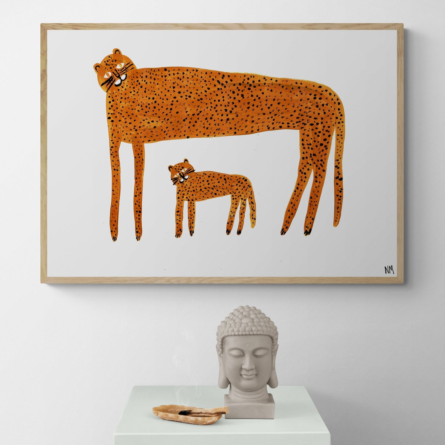Leopard & Baby by Nancy McKie