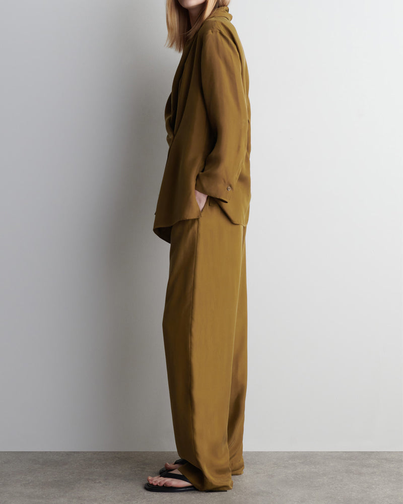 IZA | Szykowny komplet z drapowanym dekoltem typu woda