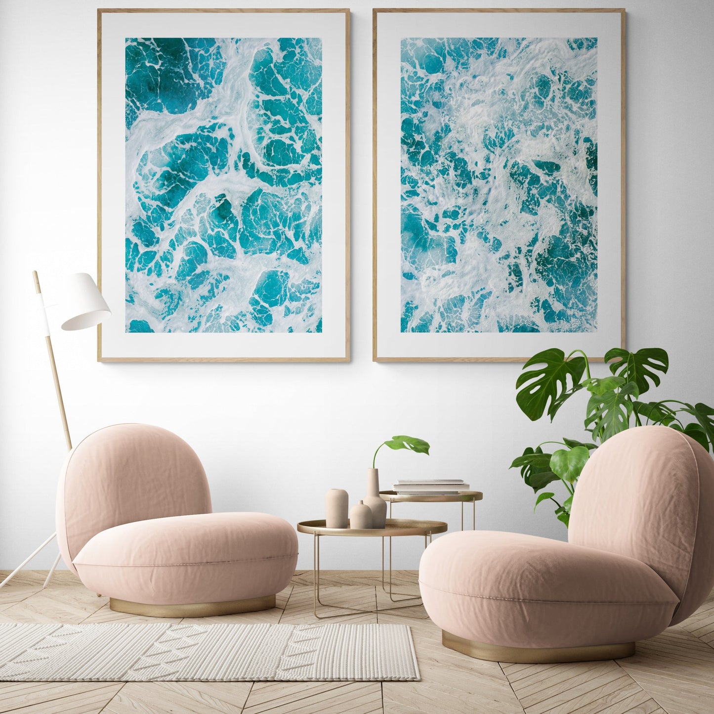 Blauw Ocean Set of 2