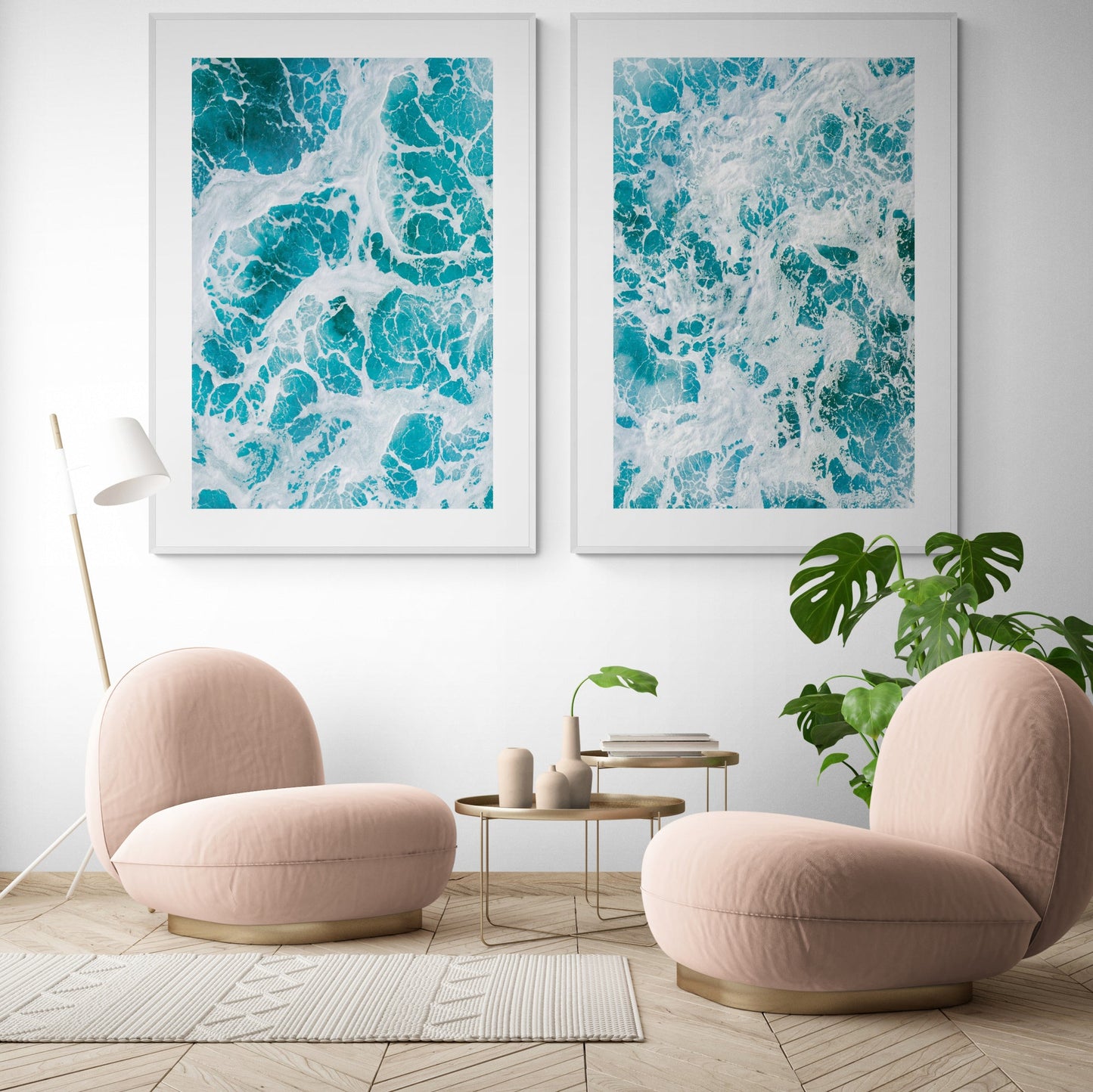 Blauw Ocean Set of 2