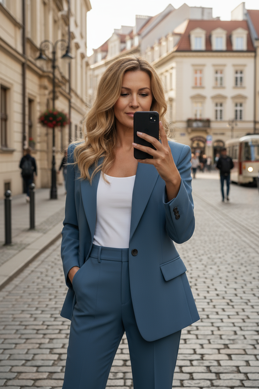 MAGGY | Ponadczasowy dwuczęściowy garnitur