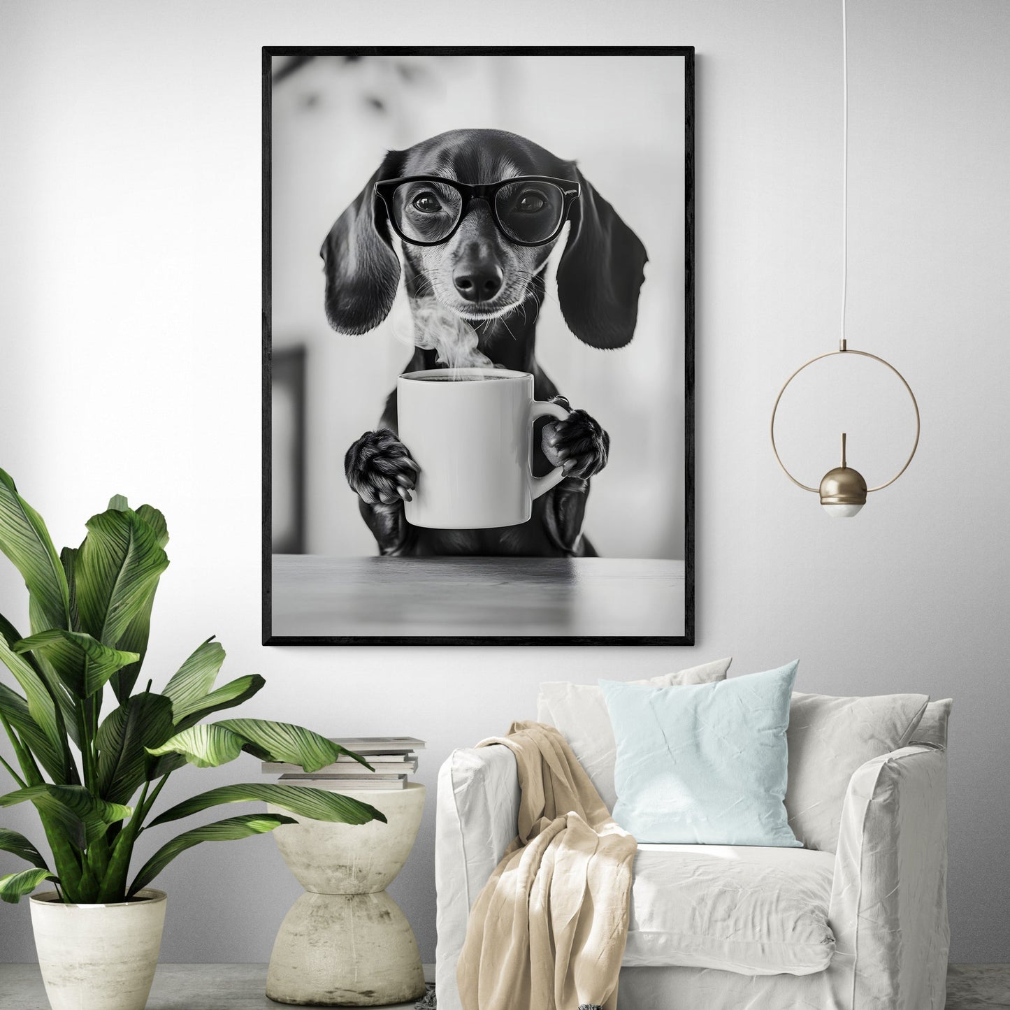 Daily Dachspresso Art Print