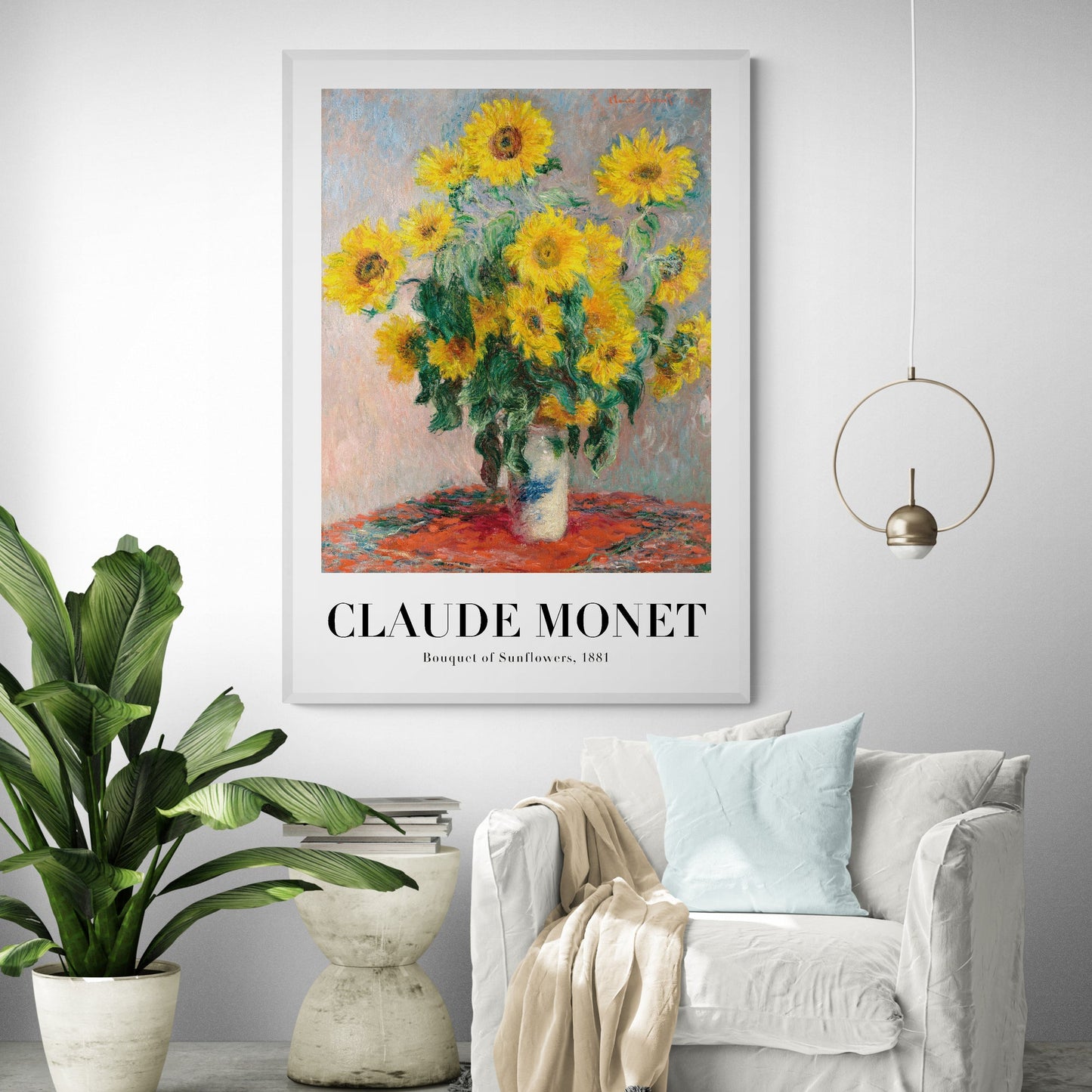 Bouquet by Sunflowers by Claude Monet