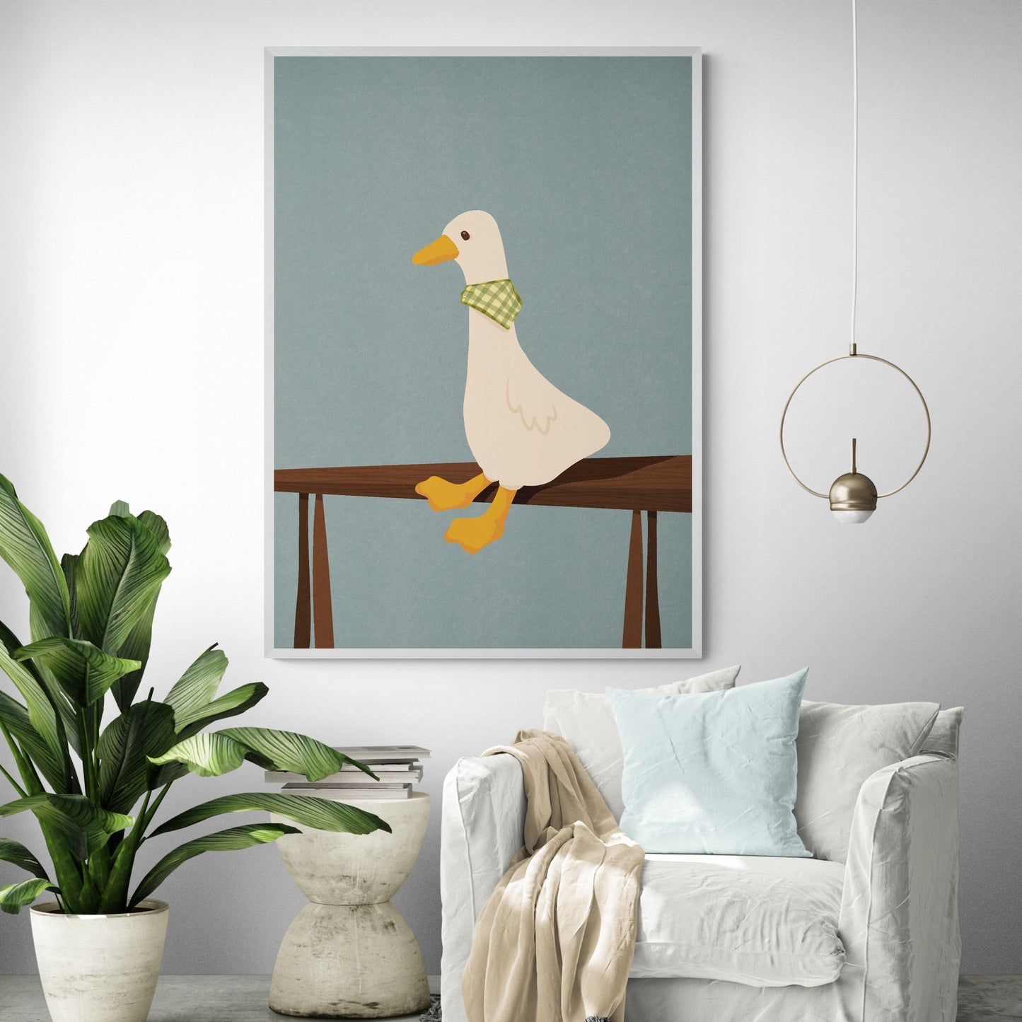 Charming Goose Art Print