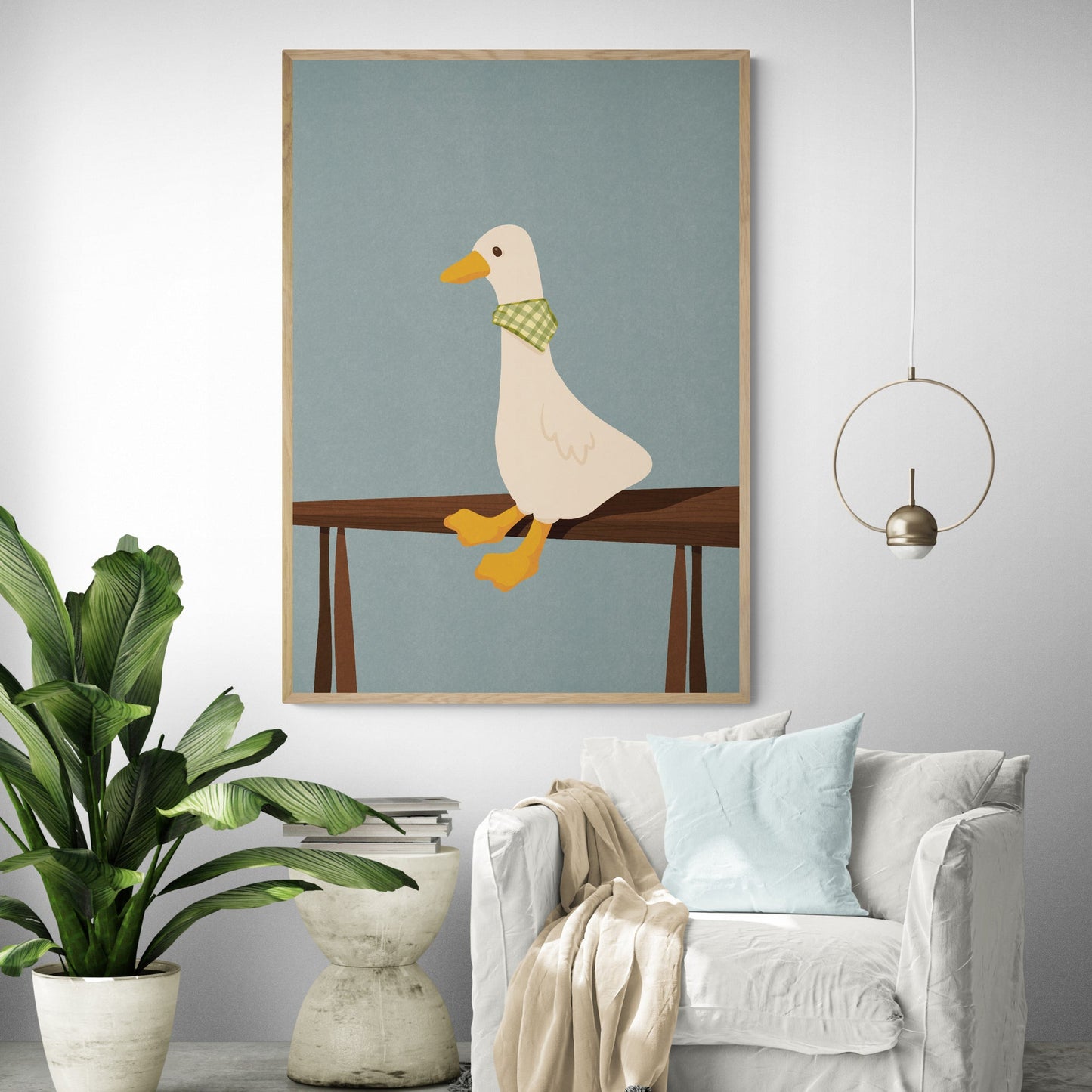 Charming Goose Art Print