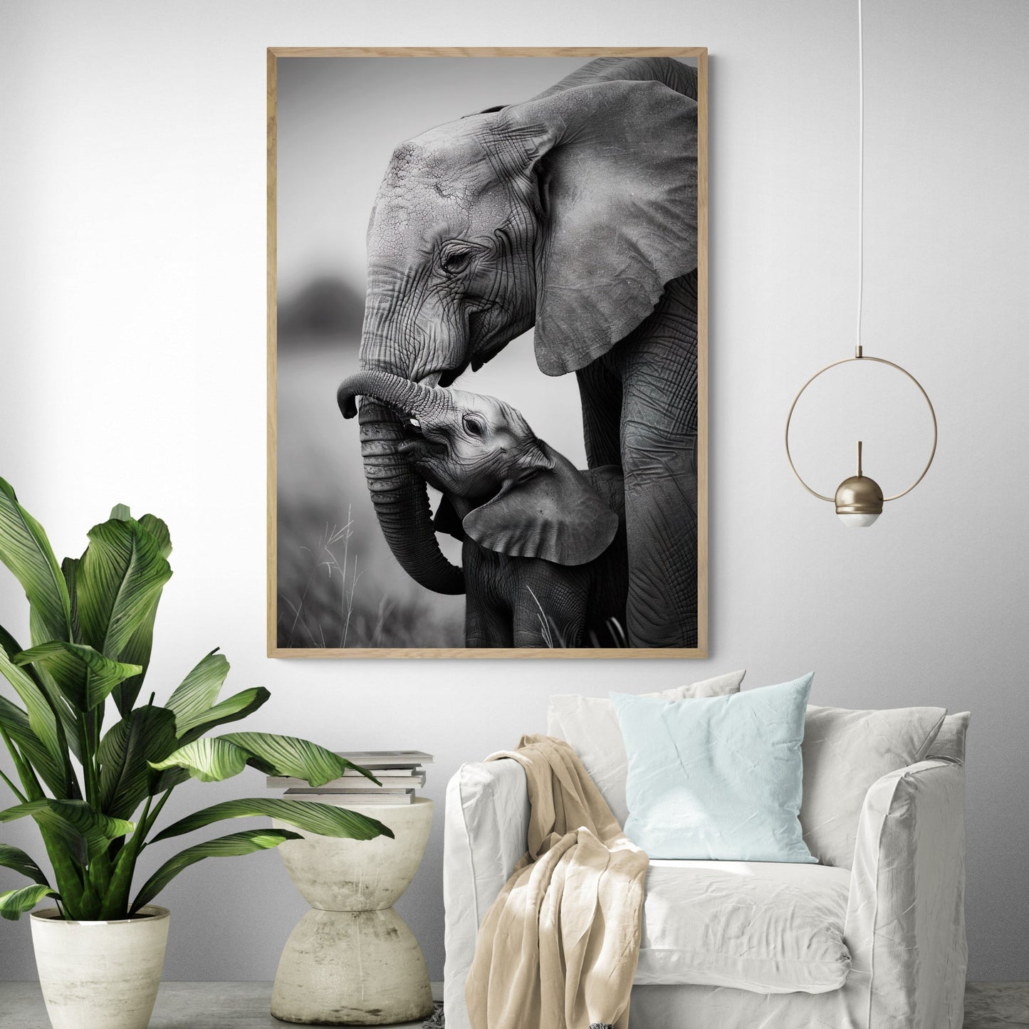 Eternal Bond Elephant Art Print