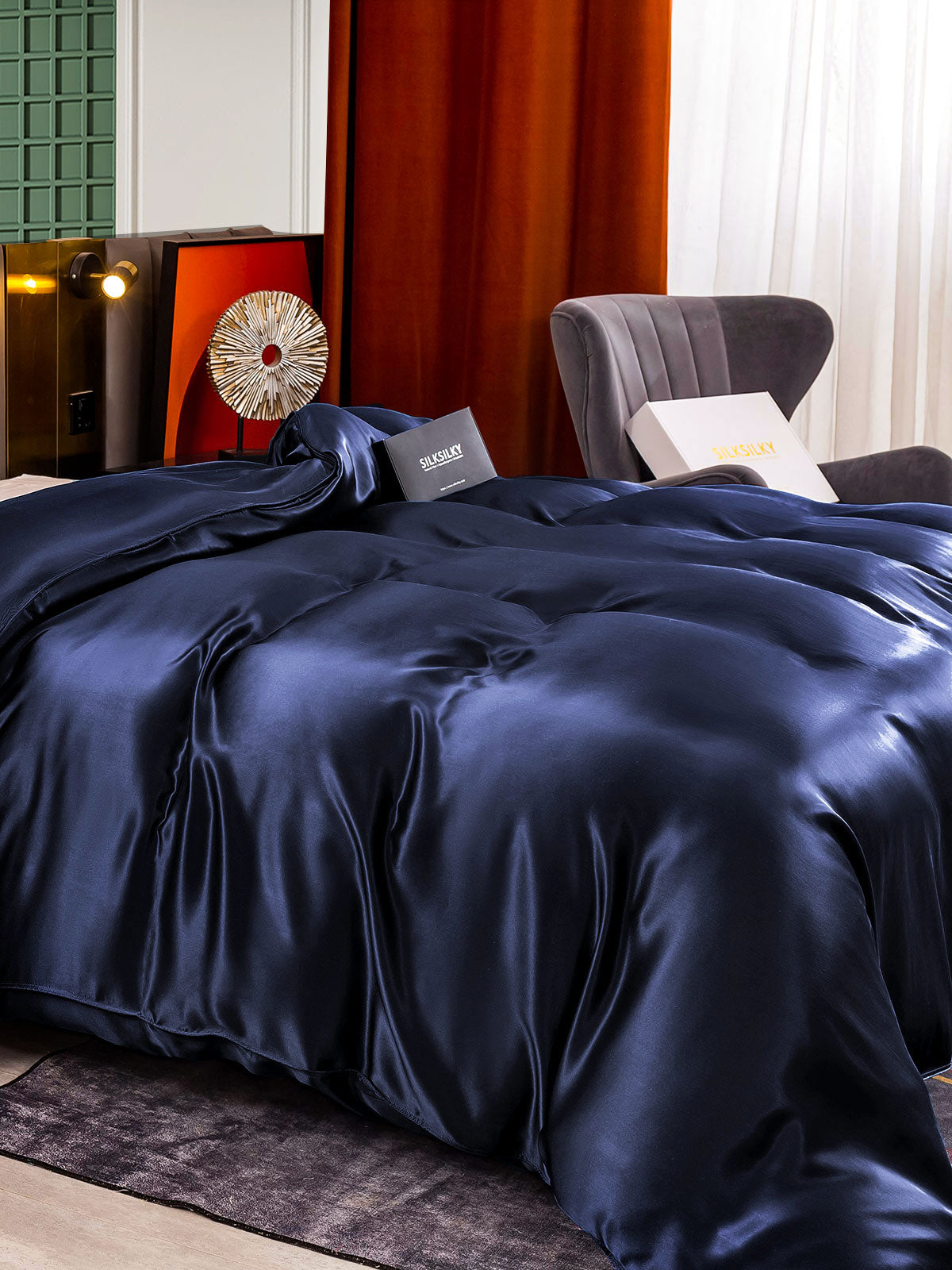 25Momme Mulberry Silk Seamless Duvet Cover (WITHOUT PILLOWCASES)