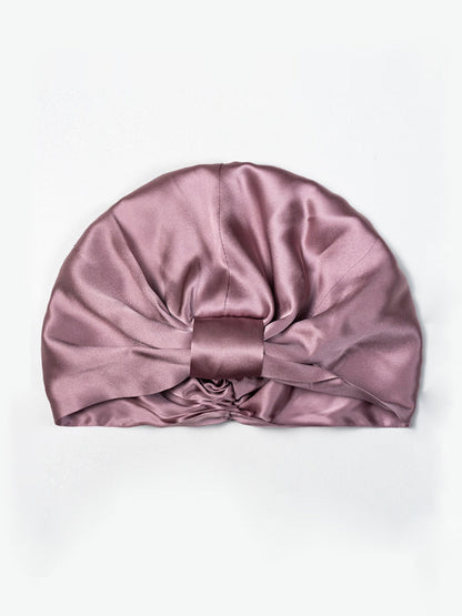 Pure Silk Double Layer Night Turban Sleep Cap