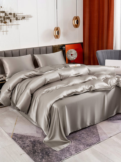 Silk Bed Set - Cooling all Night in Hot Summer (4Pcs Set)