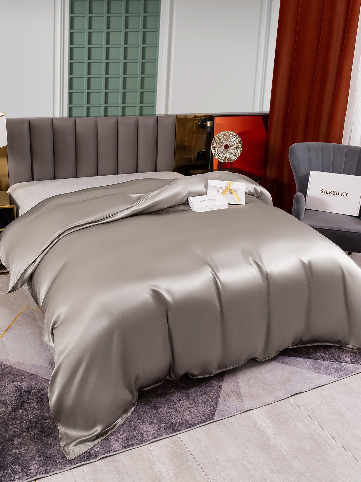 25Momme Mulberry Silk Seamless Duvet Cover (WITHOUT PILLOWCASES)