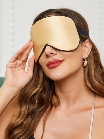 Pure Silk Solid Color Sleep Eye Mask