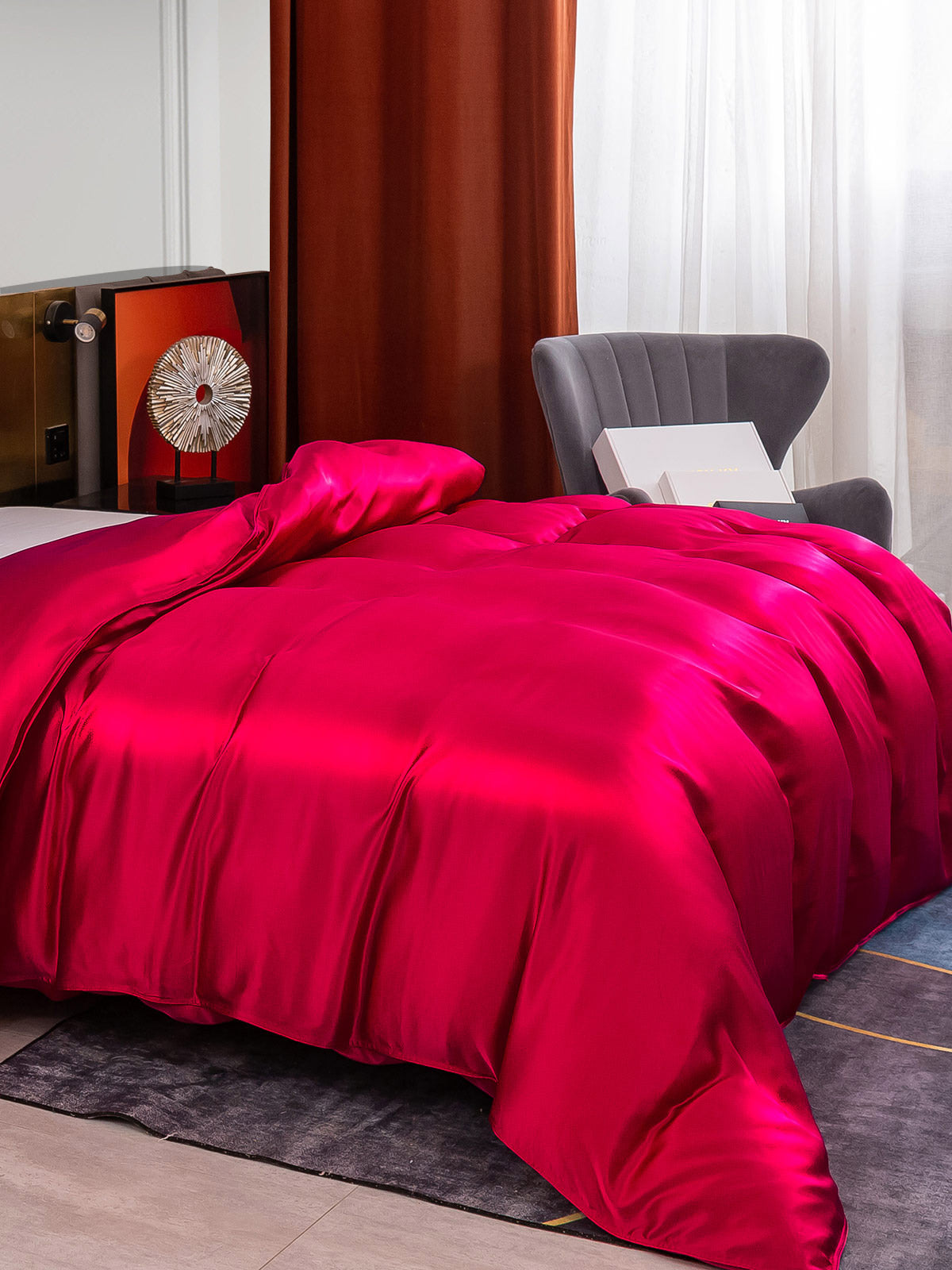 25Momme Mulberry Silk Seamless Duvet Cover (WITHOUT PILLOWCASES)