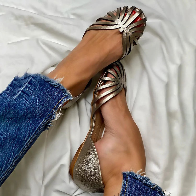 SOFIA | Eleganckie baleriny z otwartym noskiem – Stylowe i modne obuwie