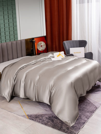 25Momme Mulberry Silk Seamless Duvet Cover (WITHOUT PILLOWCASES)