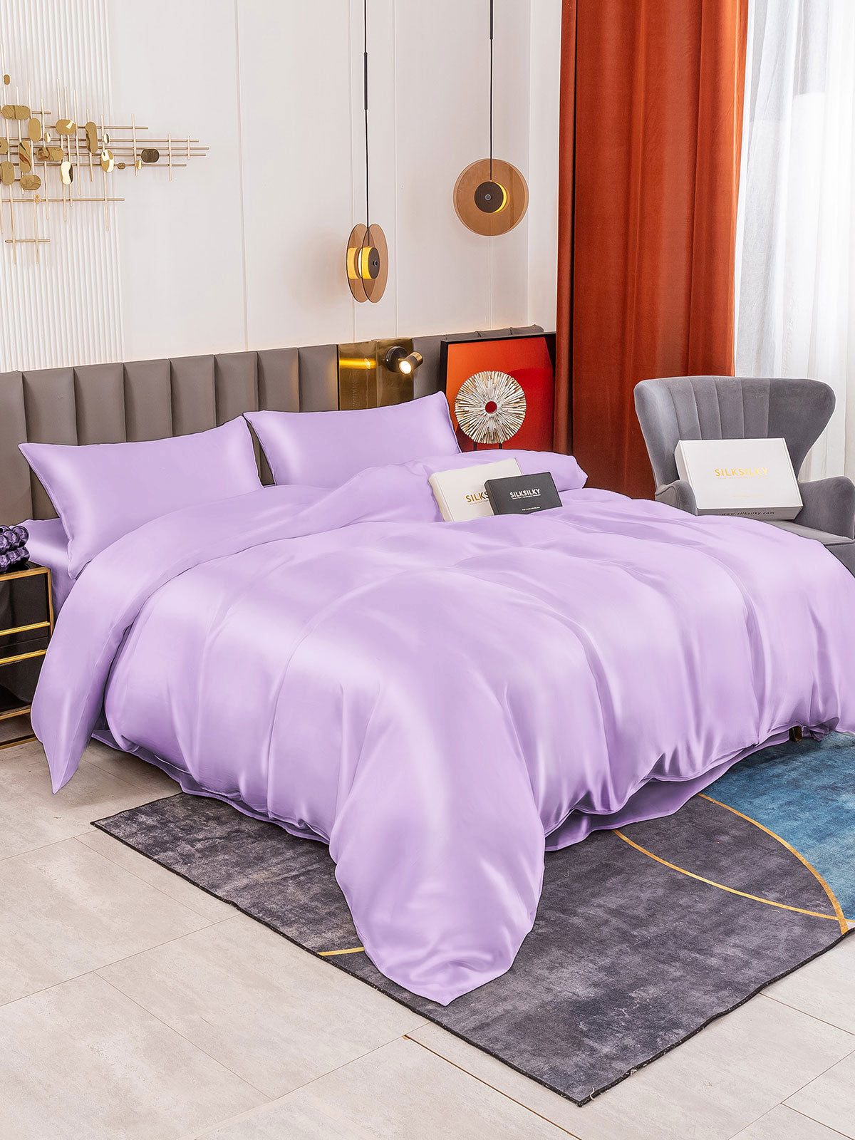 Silk Bed Set - Cooling all Night in Hot Summer (4Pcs Set)