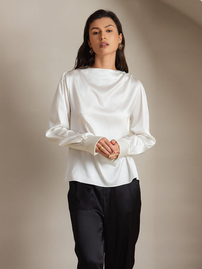 19 Momme Silk Casual Long-sleeved Shirt