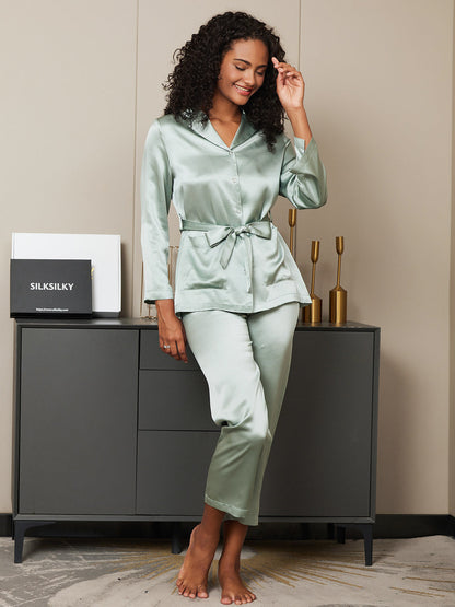 Silk Belted Womens Pajamas