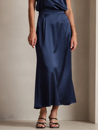 19Momme Silk Classic Maxi Skirt