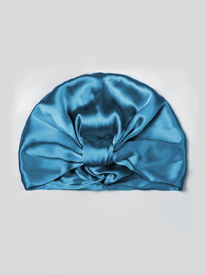 Pure Silk Double Layer Night Turban Sleep Cap