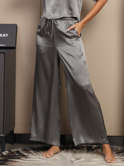 Pure Silk Casual Women‘s Pants