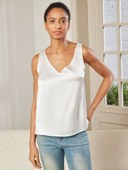 Pure Silk Straps Camisole Top