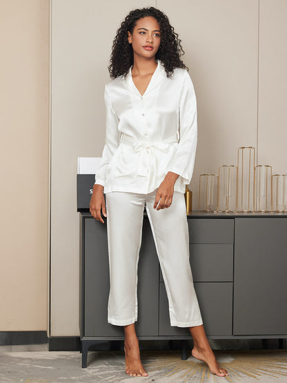 Silk Belted Womens Pajamas