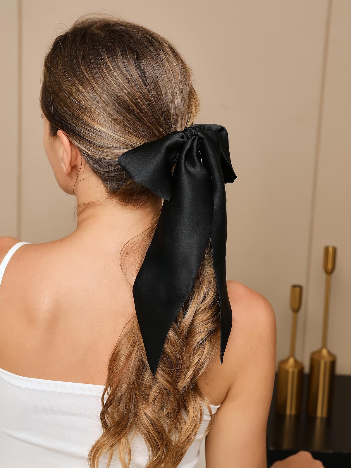 Pure Silk Soft Long Ribbon Scrunchie