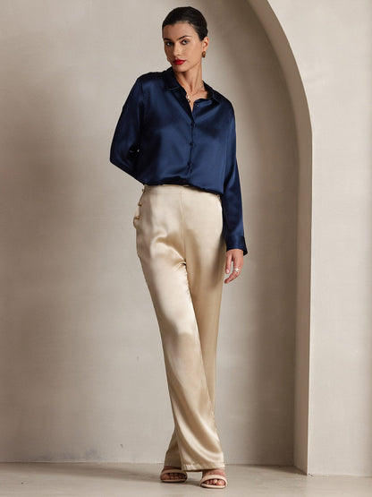 19Momme Versatile Classic Silk Suit Pants