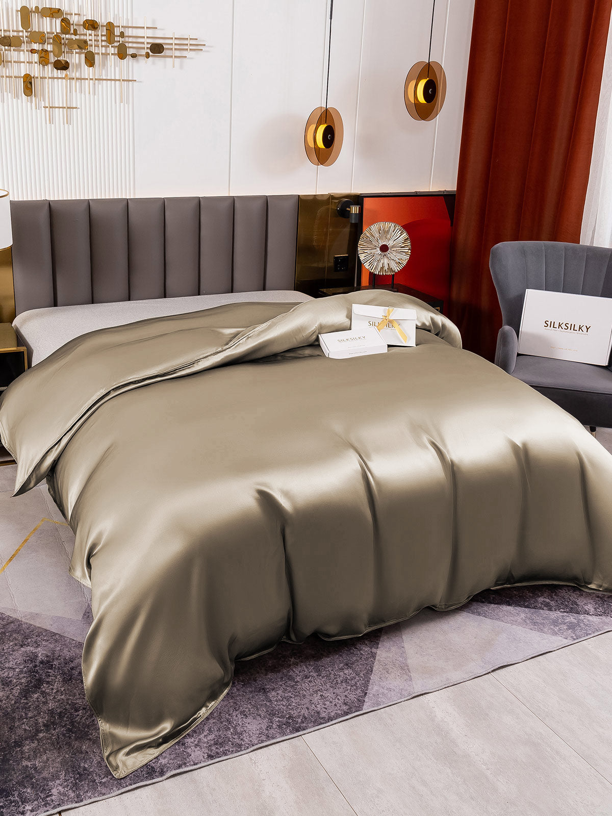 19Momme Mulberry Silk Seamless Duvet Cover