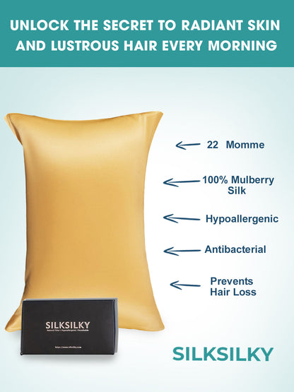 22Momme 100% Pure Silk Pillowcase - Envelope Closure