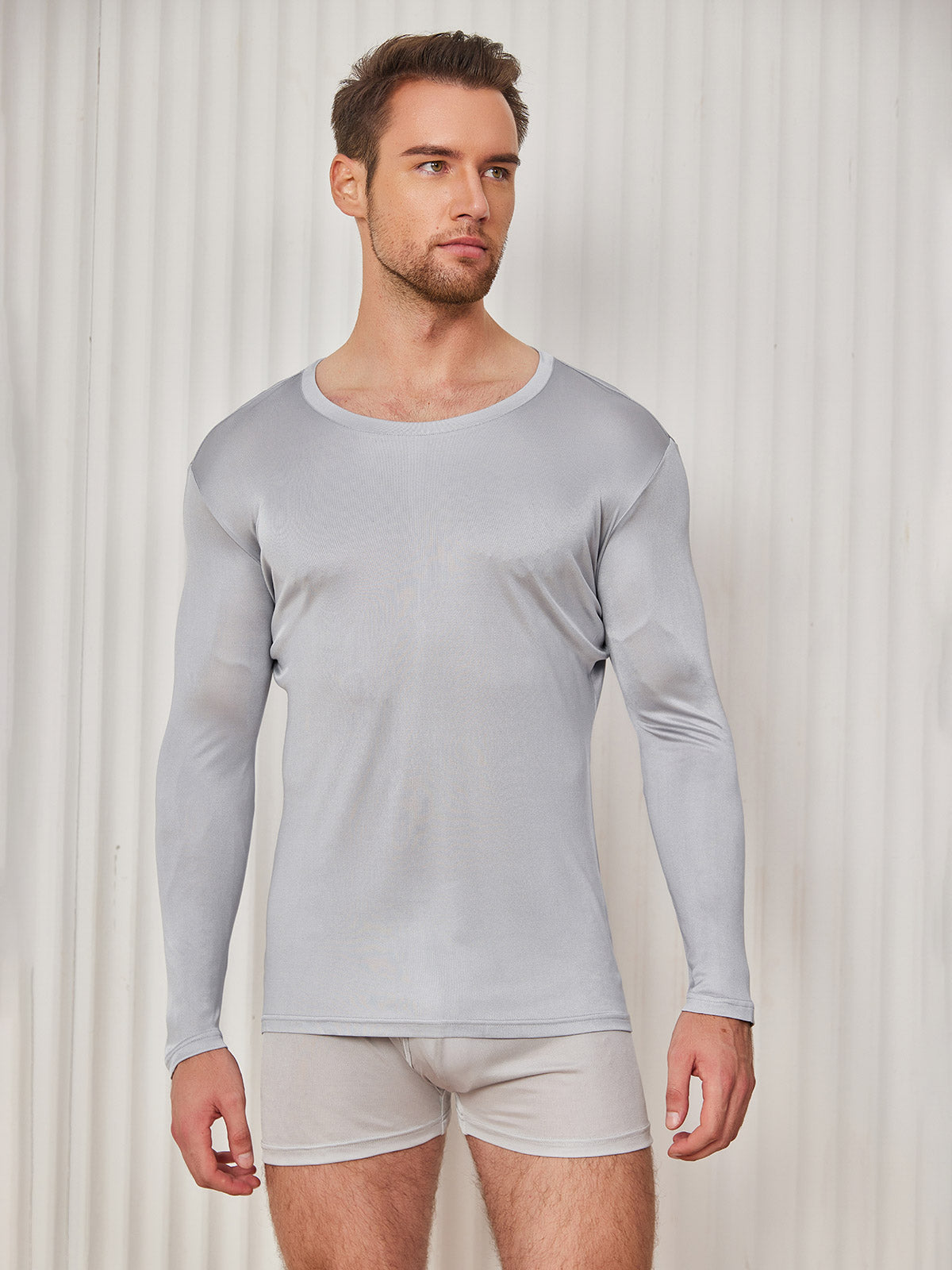 Mens Silk Knitted Tee