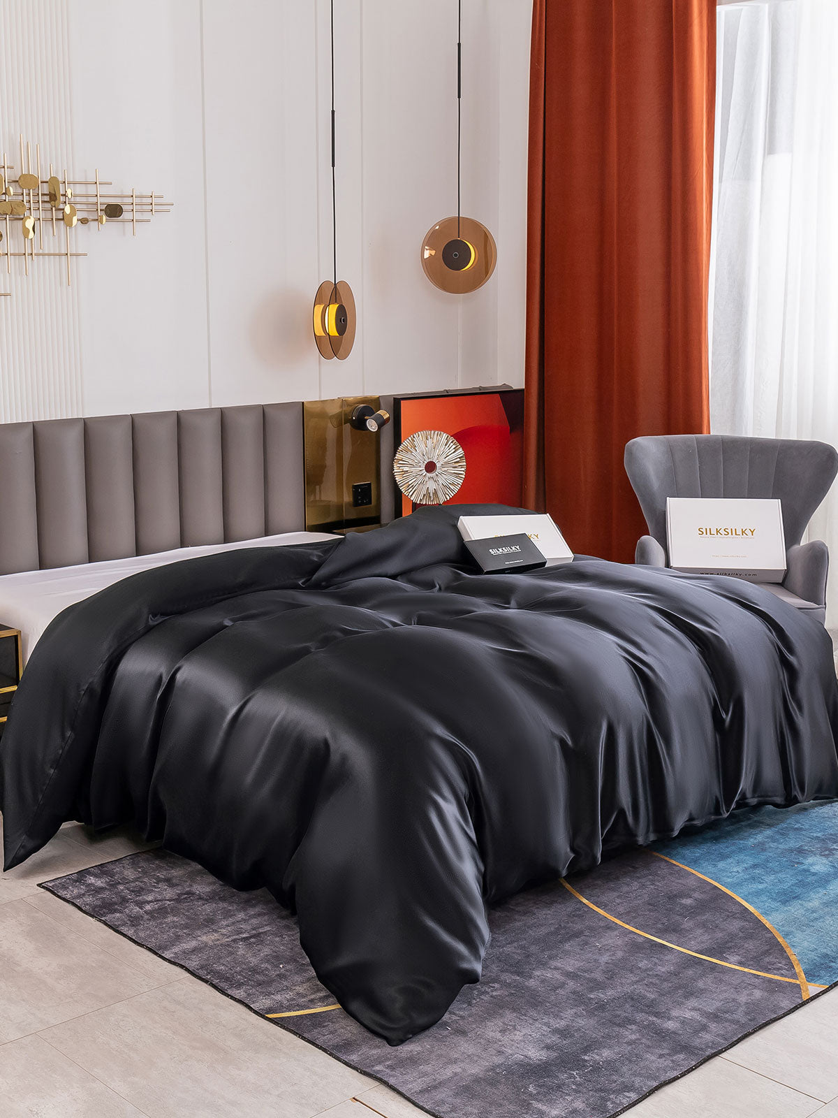 19Momme Mulberry Silk Seamless Duvet Cover