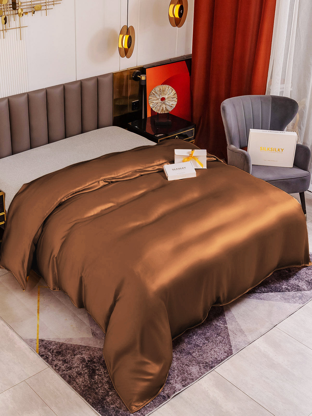 19Momme Mulberry Silk Seamless Duvet Cover